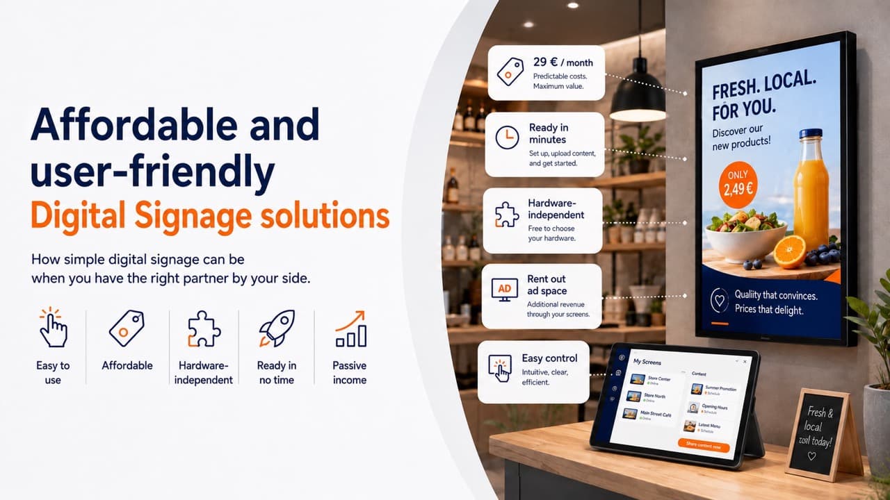 Affordable digital signage solutions